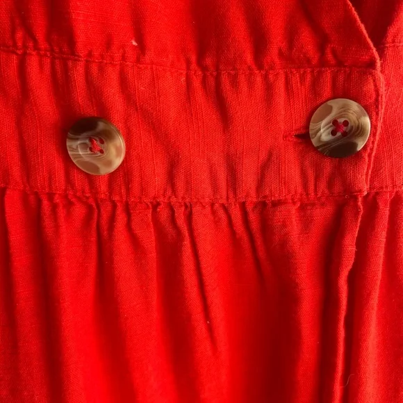 Free People Red Sleeveless Dress with deep pockets - Picture 2 of 5